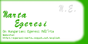 marta egeresi business card